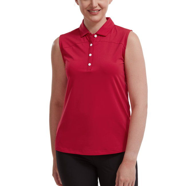 Mesh Back Sleeveless Lisle