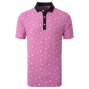 Polo imprim&eacute; Fleurs &eacute;parses