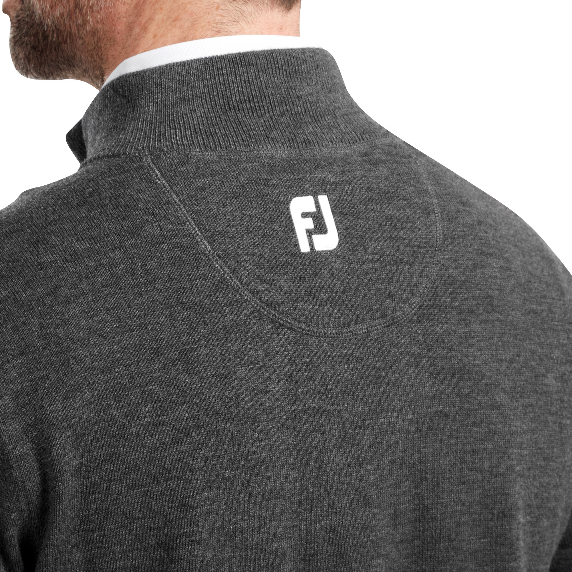 Pullover Zipp&eacute; M&eacute;lange de Laine