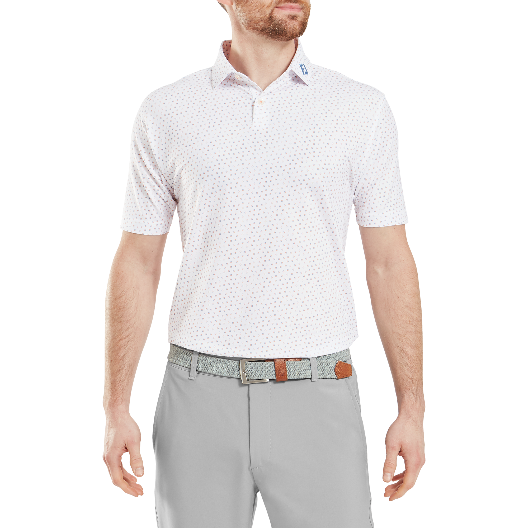 Polo piqu&eacute; imprim&eacute; g&eacute;lule