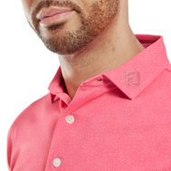 Polo en fil d'Ecosse impression mouchetée