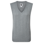 Pullover tricot col V sans manche pour femme