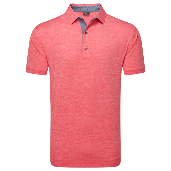 Polo en fil d'Ecosse impression chinée