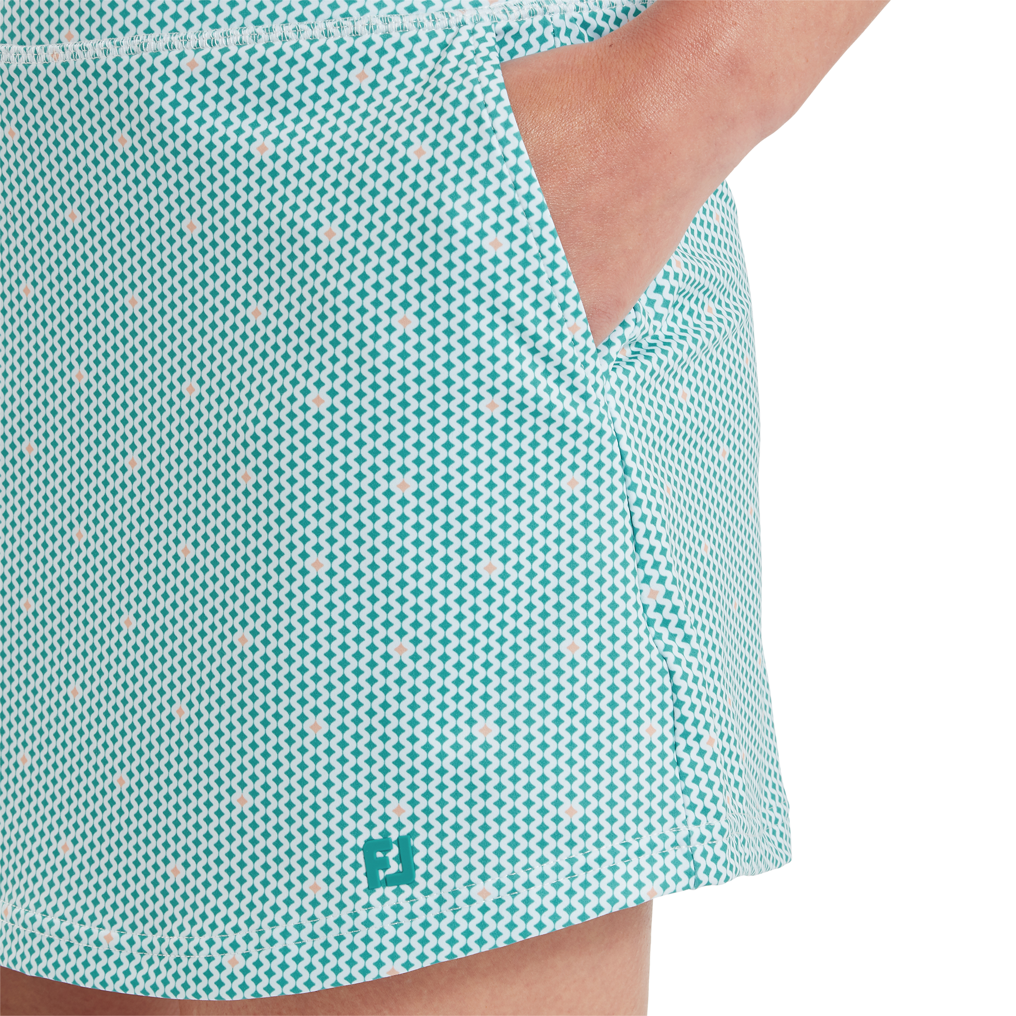 Jupe-short &agrave; motifs g&eacute;om&eacute;triques