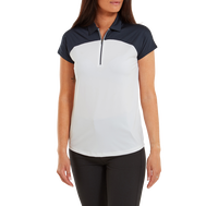 Polo à mancheron avec blocs de couleurs