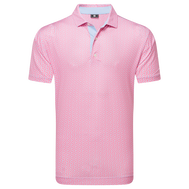 Polo en fil d'Ecosse imprimé Citron