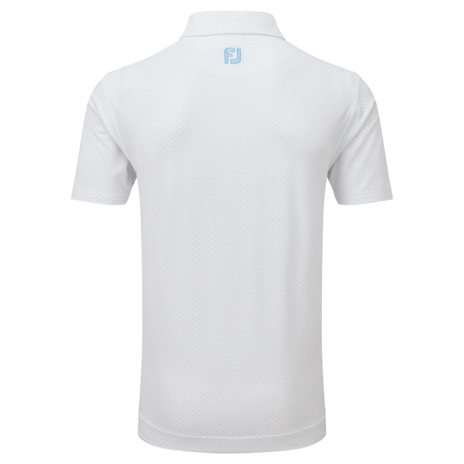 Polo en fil d'Ecosse imprimé points