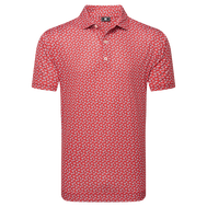 Polo en fil d'Ecosse impression florale