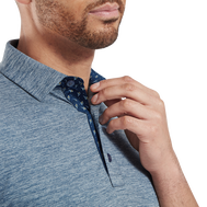 Polo en fil d'Ecosse impression chinée