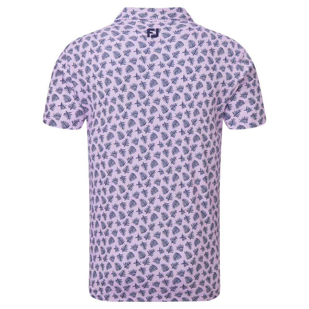 Polo Piqu&eacute; imprim&eacute;s feuilles de palmier