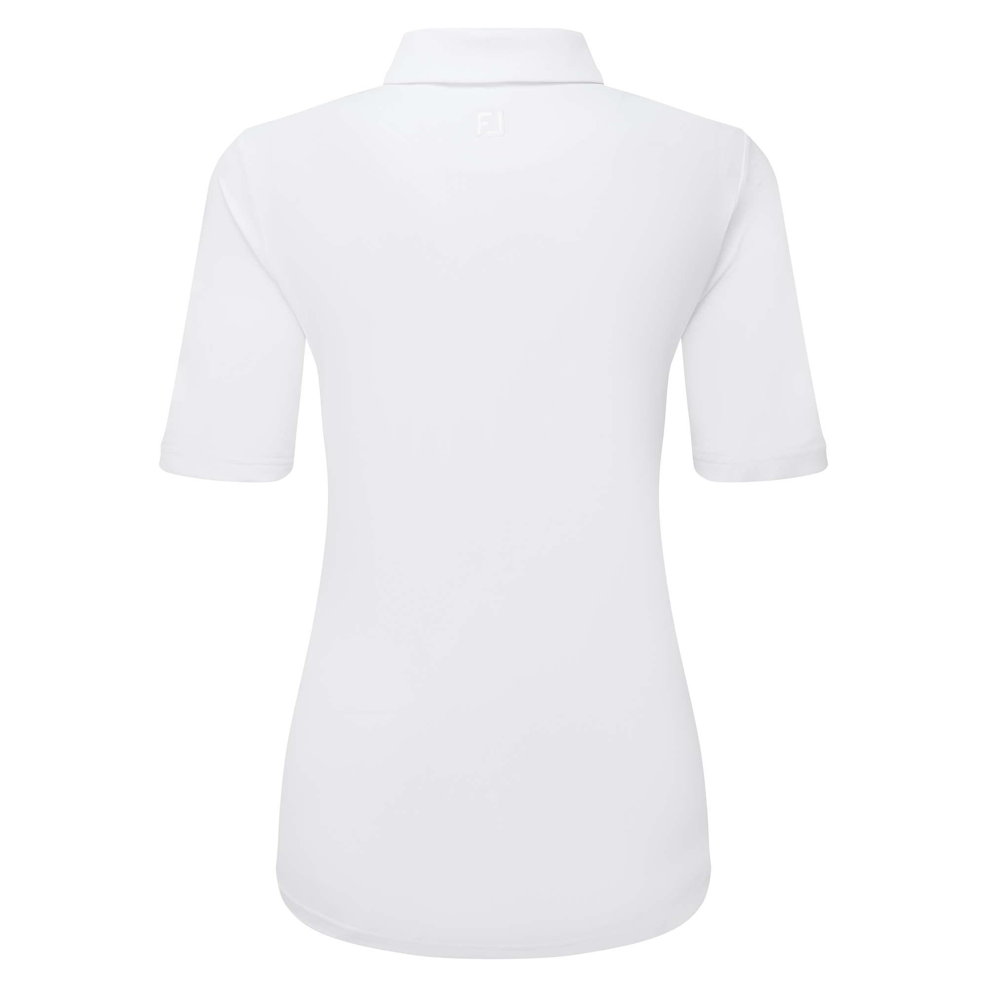 Polo en fil d'Ecosse &agrave; 1/2 manches fronc&eacute;es