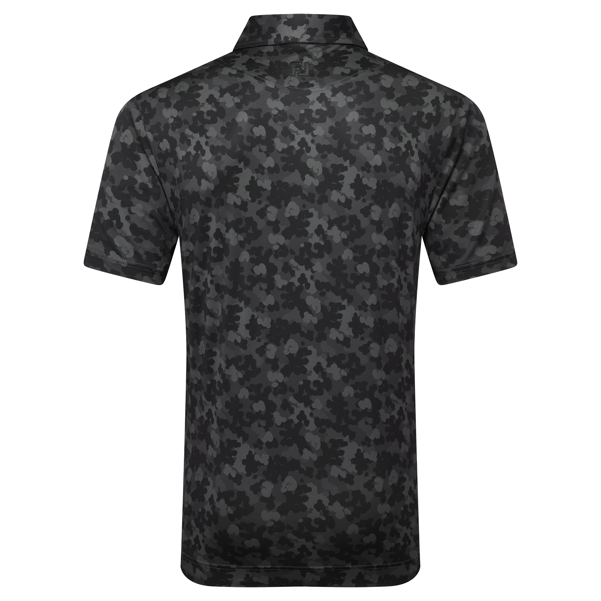 Polo en fil d'Ecosse imprim&eacute; camouflage