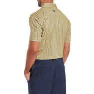 Polo en fil d'Ecosse imprimé Citron