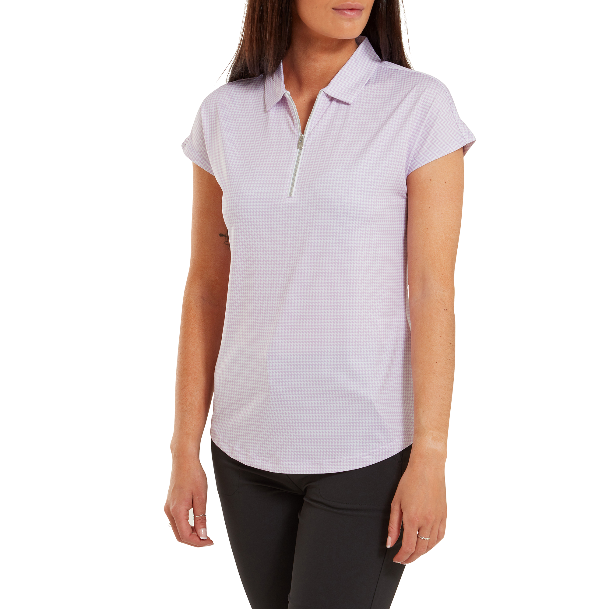 Polo imprim&eacute; Pied-de-poule