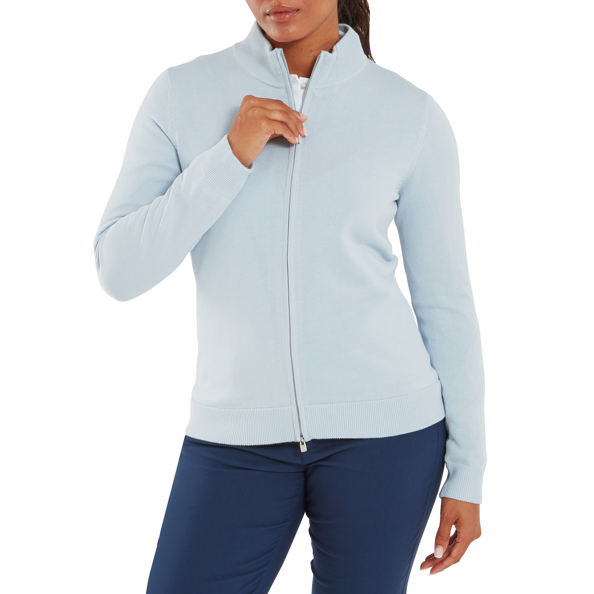 Pullover drirelease Full-Zip doubl&eacute; Femme