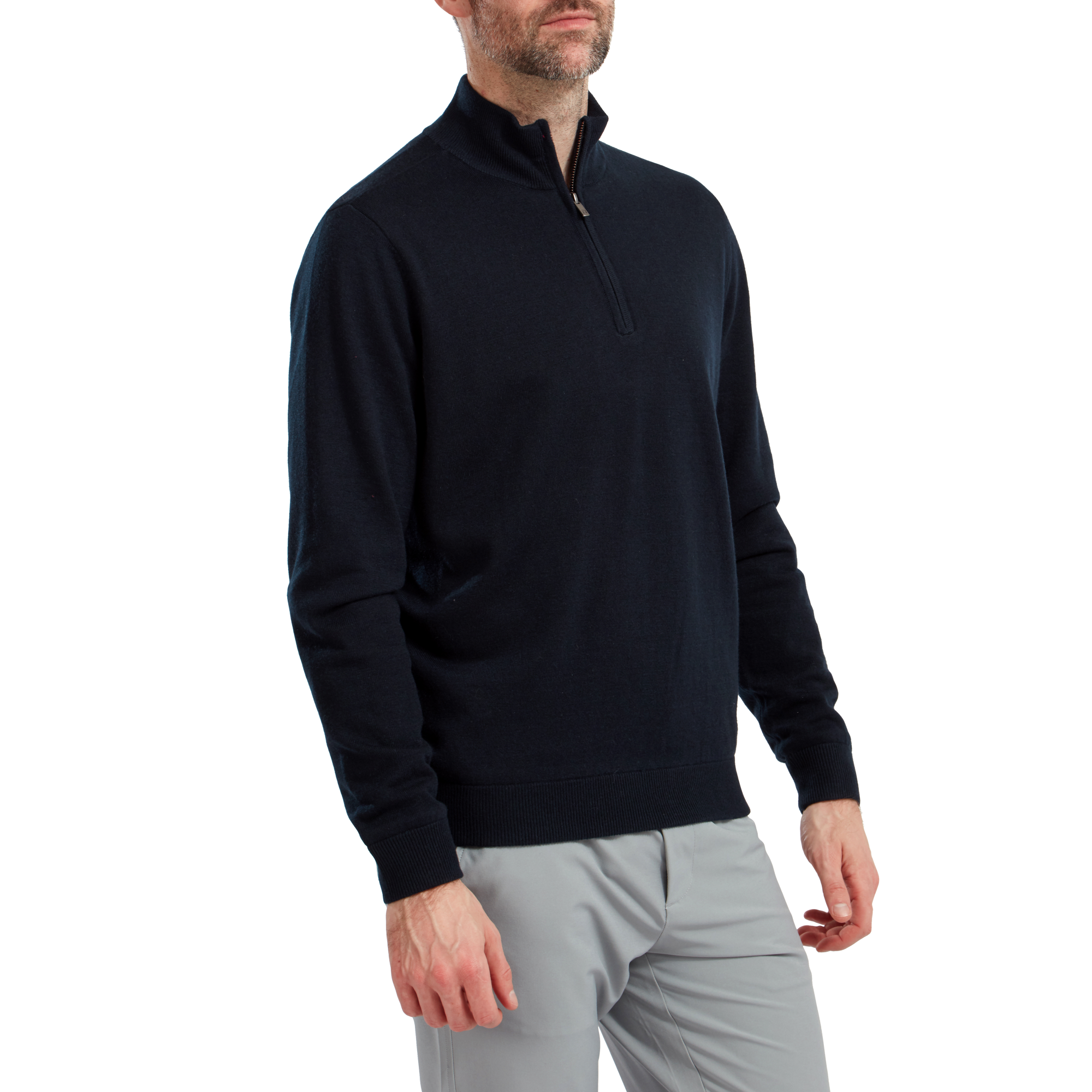 Pullover en laine 1/2 Zip