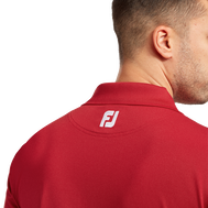 Polo Stretch Piqué uni avec col en tricot