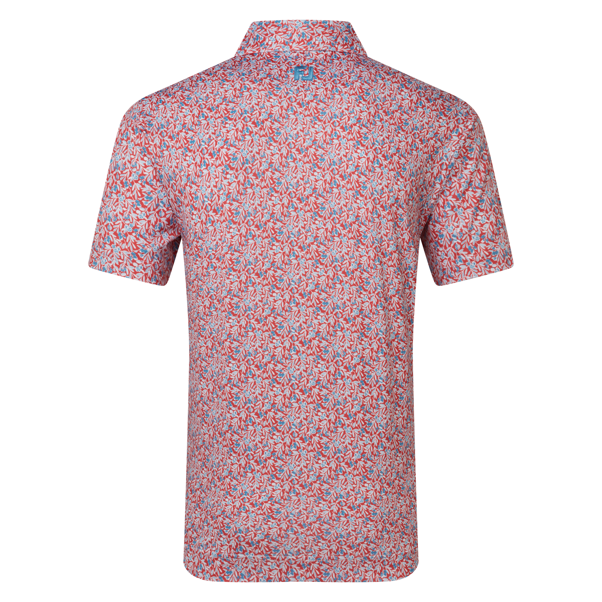 Polo en fil d'Ecosse imprim&eacute; floral