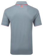 Polo piqué uni avec rayure sur le col