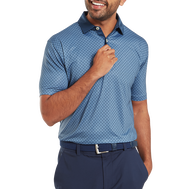 Polo en fil d'Ecosse imprimé damier