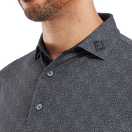 Polo en fil d'Ecosse impression mouchetée