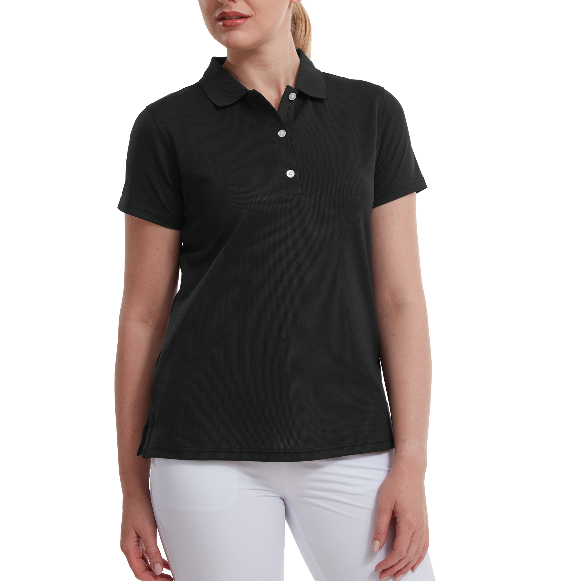 Polo stretch piqu&eacute; uni