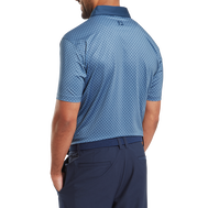 Polo en fil d'Ecosse imprimé damier