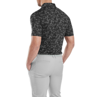 Polo en fil d'Ecosse imprimé camouflage