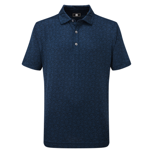 Polo en fil d'Ecosse impression florale