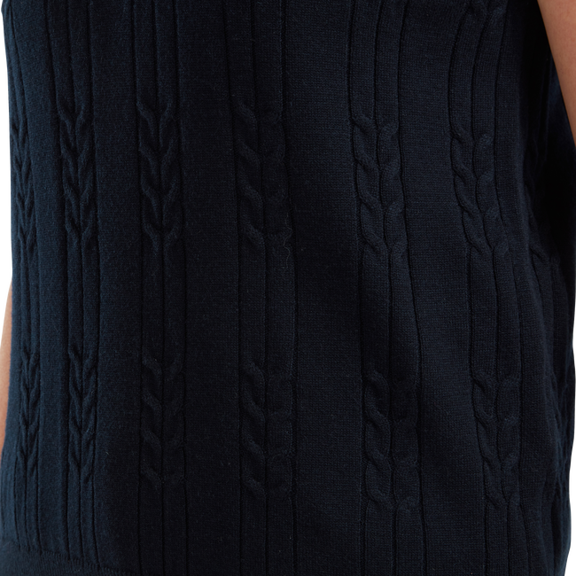Women's Wool Blend Cable Knit V-Neck Vest