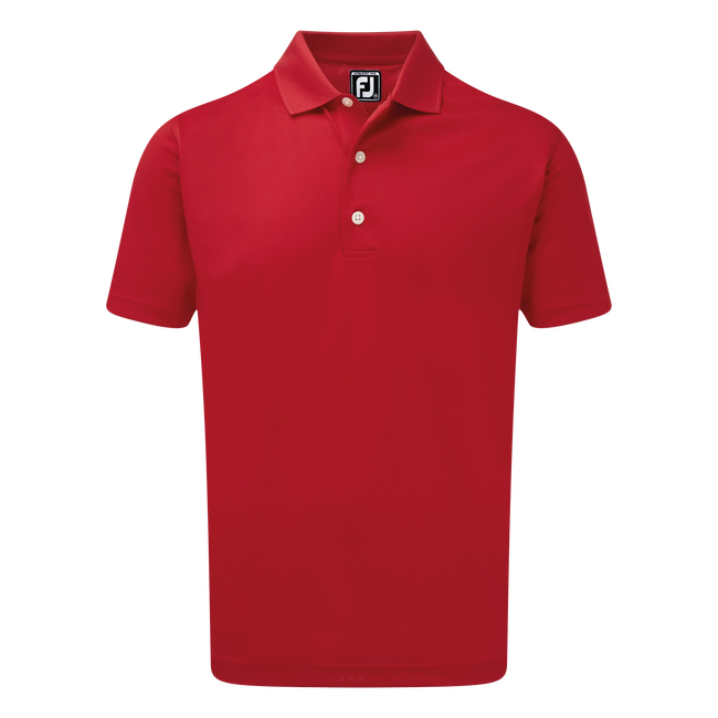 Polo Stretch Piqué uni avec col en tricot