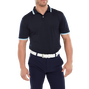 Polo uni avec d&eacute;tails sur le col et les manches