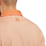 Polo en fil d'Ecosse imprimé damier