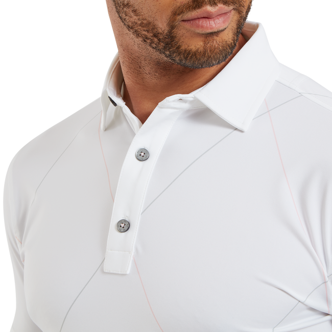 Polo imprimé Raker en fil d'Ecosse