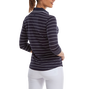 Polo Piqu&eacute; ray&eacute; manches 3/4