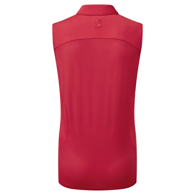 Mesh Back Sleeveless Lisle
