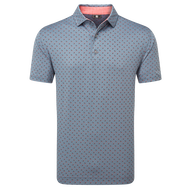 Polo en fil d'Ecosse imprimé bourgeon