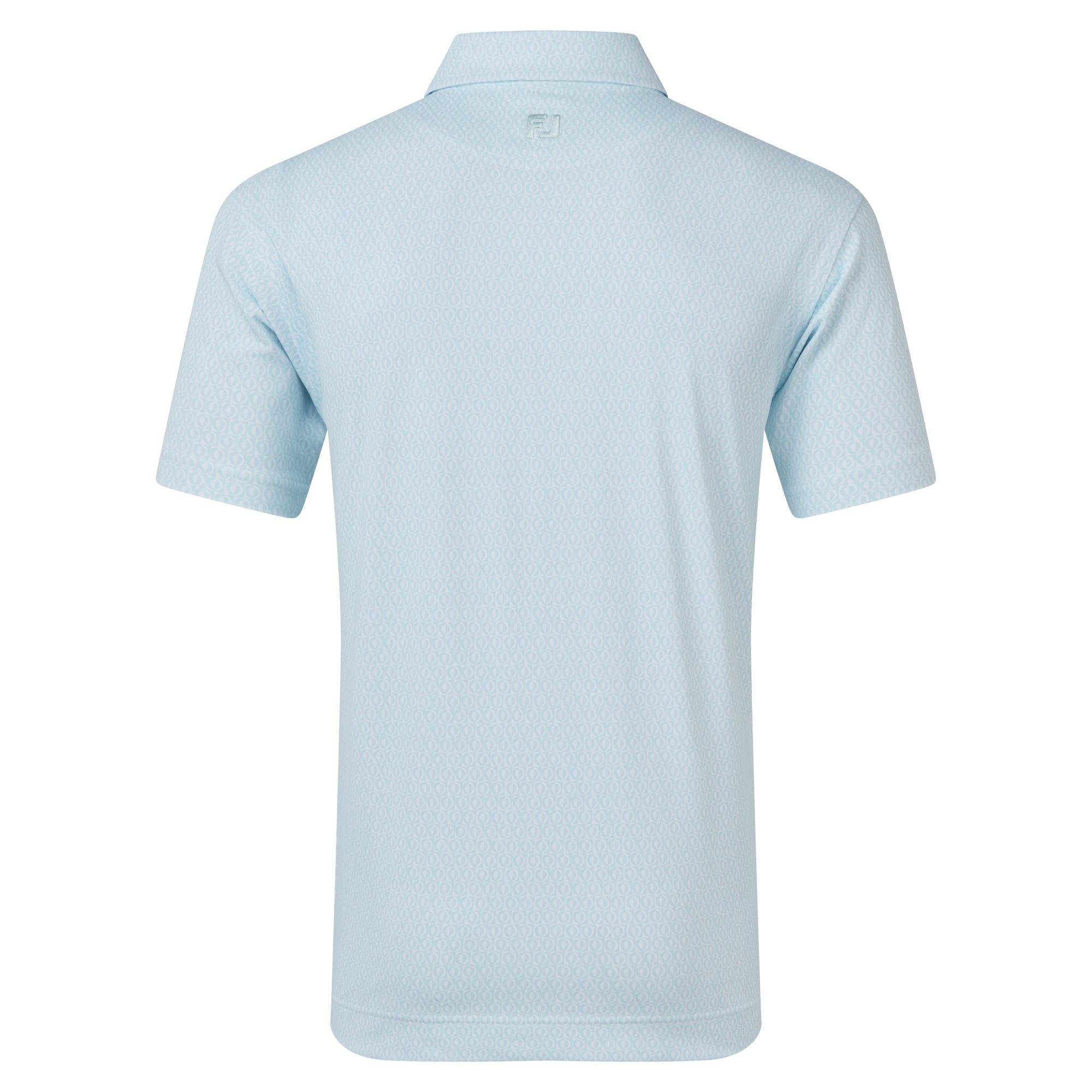 Polo piqu&eacute; &agrave; motifs g&eacute;om&eacute;triques modernistes