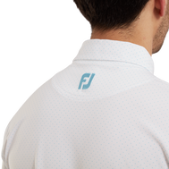 Polo en fil d'Ecosse imprimé points