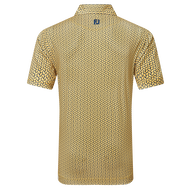 Polo en fil d'Ecosse imprimé Citron