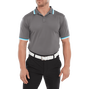 Polo uni avec d&eacute;tails sur le col et les manches