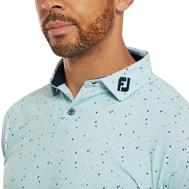 Polo piqué avec texture Tweed