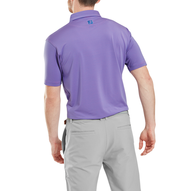 Polo en fil d'Ecosse à micro rayures