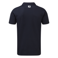 Polo Stretch Piqué uni avec col en tricot
