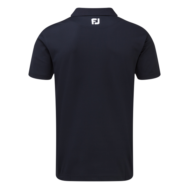 Polo Stretch Piqué uni avec col en tricot
