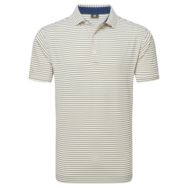 Polo en fil d'Ecosse à rayures