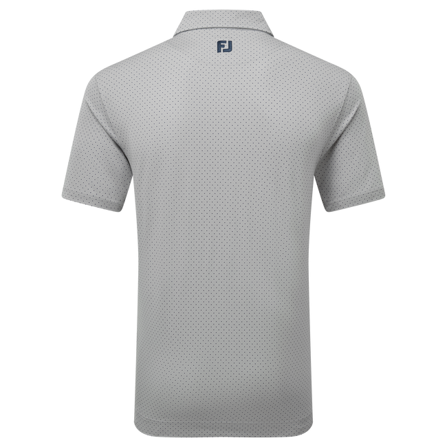 Polo en fil d'Ecosse imprimé points