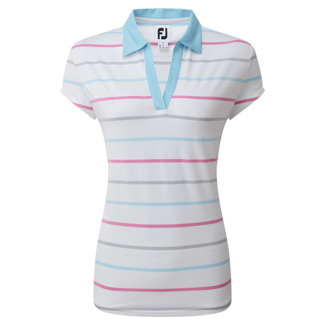 Polo Jacquard œil d'oiseau à rayures