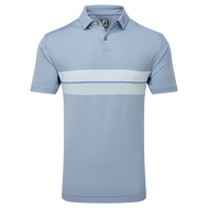 Polo piqué avec double bandes sur poitrine