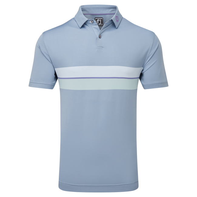 Polo piqué avec double bandes sur poitrine